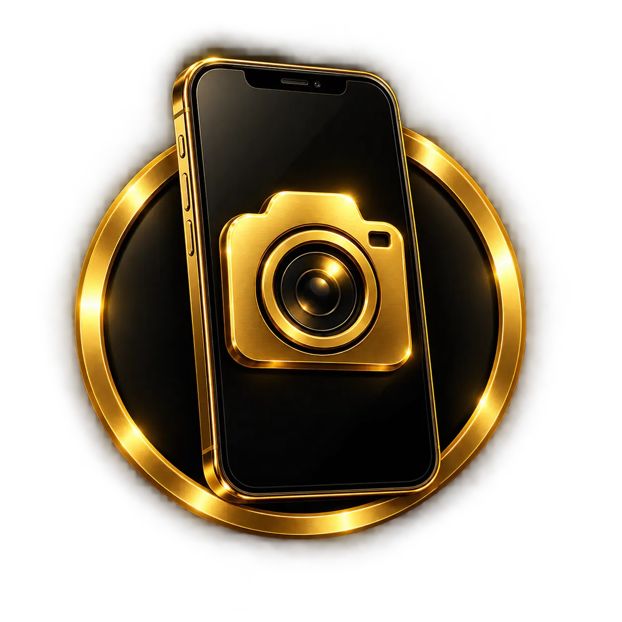 Camera access icon for biometric facial recognition