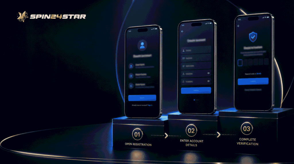 Four phones arranged on display, clearly labeled with the name "Senstar.