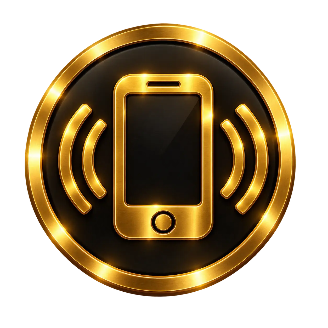 vibrate icon for biometric facial recognition